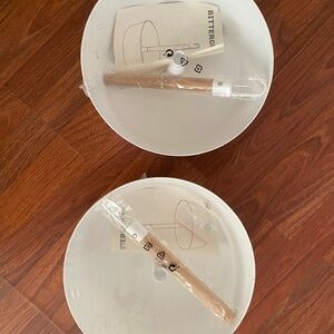 2 IKEA BITTERGURKA White Hanging Herb Planter Plant  11" NEW Retired Garden